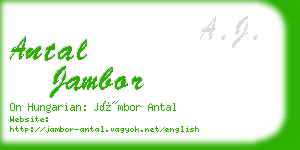 antal jambor business card